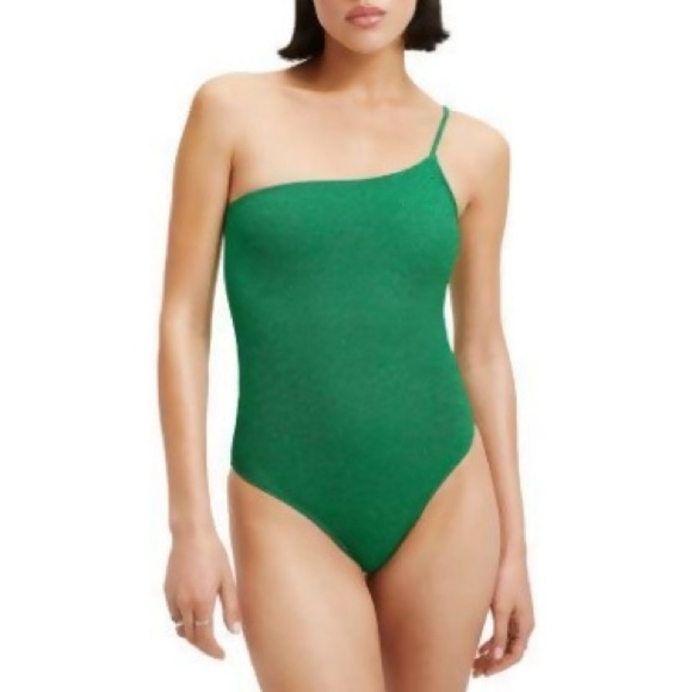 Good American Sparkly One Piece Swimsuit